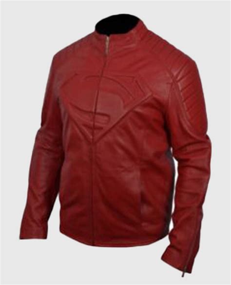 smallville replica jacket|Smallville Red Genuine Leather Jacket.